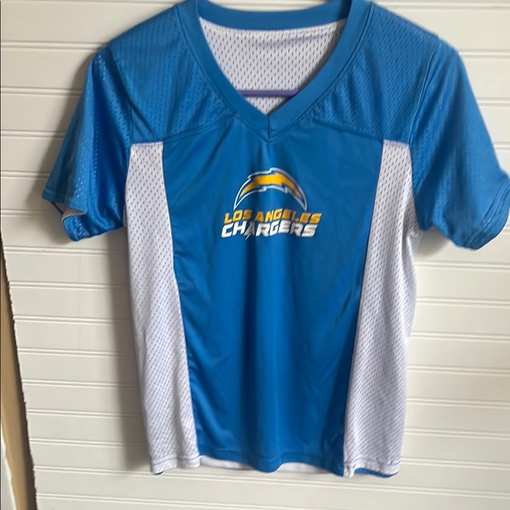 2/12$🌺NFL , LA Chargers Kids Blue and White Shirt